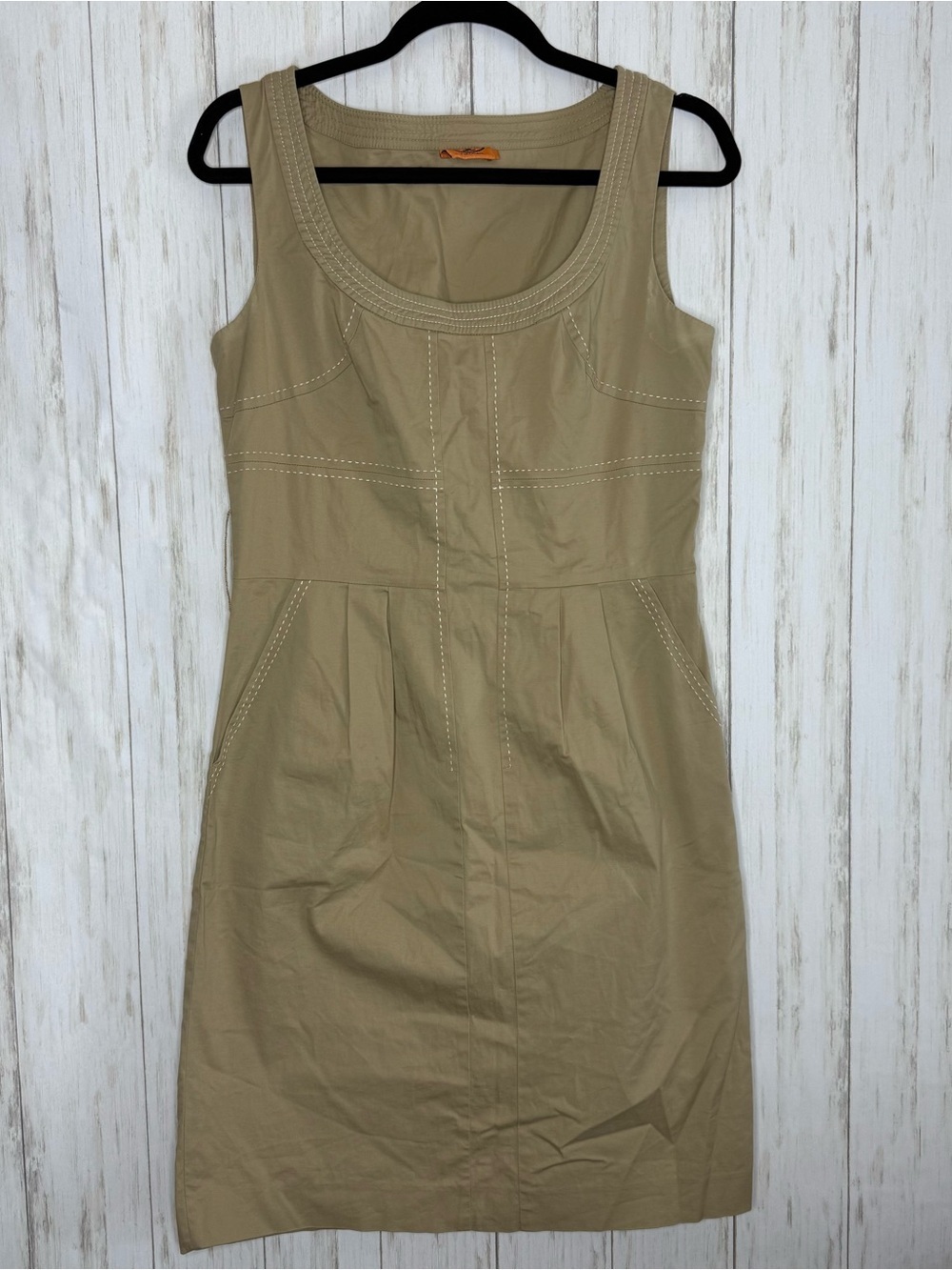 Tory Burch Leena Khaki Shift Dress size 6